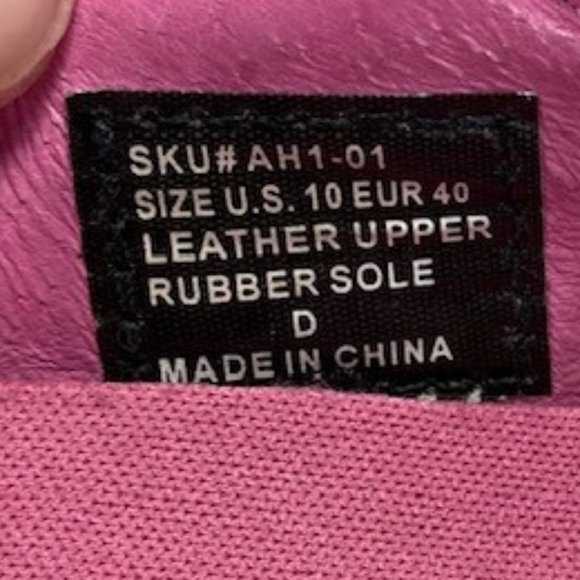 Tsubo Pink Leather Driving Loafers, size 10 - Picture 13 of 13